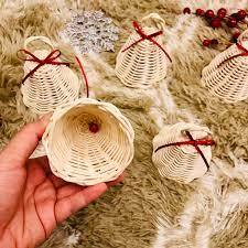 Décoration de vacances de Noël Main en rotin naturel Meilleur prix ornements rustiques du Vietnam pour Noël et le Nouvel An - Product Image 3