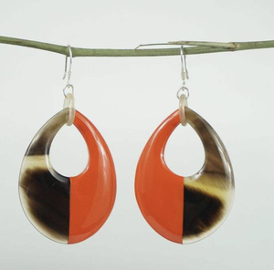 Pendientes de Cuerno Natural, Ecológicos, Hechos a Mano, Modernos, para Diseñadores y Tiendas de Joyería, Artesanía Natural de la India - Product Image 3