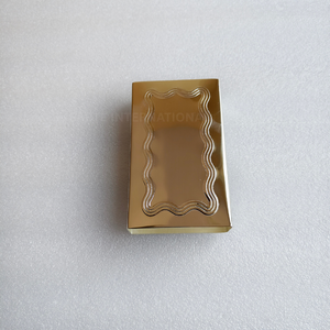 Élégant couvercle de boîte à allumettes en laiton fait main, finition dorée mate, plaqué argent, porte-allumettes décoratif de luxe, écologique, pour table et maison - Product Image 5