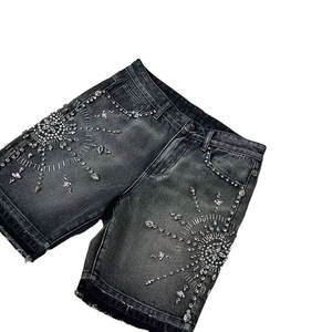 Mens Top Quality Denim Jorts USA Style Vintage Washed Jean <b>Shorts</b> Relaxed Fit Streetwear Fashion Bottoms - Product Image 1