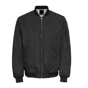 Chaqueta de poliéster para hombre de seguridad de tendencia superior a prueba de viento abrigo informal de manga larga diseño sin cuello chaquetas de bombardero de béisbol Multi - Product Image 4