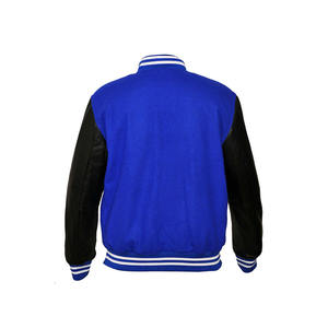 Blousons universitaires pour hommes en cuir imprimé sur mesure, respirants, à manches longues, avec corps en laine, style urbain, vêtements d'hiver longs, vente en gros - Product Image 3