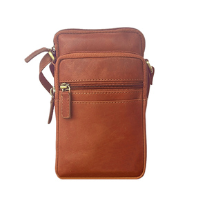 Bolsos Bandolera de Cuero Genuino a Rayas Personalizados para Hombre y Mujer, Bolso Cruzado Pequeño Impermeable con Correa Ajustable y Ligero - Product Image 6