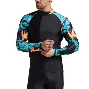 Rashguard à manches longues de qualité supérieure à prix raisonnable / Rashguards pour hommes en spandex et polyester, taille adulte, tendance du moment - Product Image 1