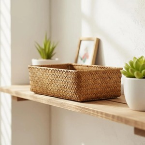 Rustic Bohemian Decor Seagrass <b>Basket</b> Handmade <b>Storage</b> <b>Basket</b> Wholesale eco-friendly Made in Vietnam - Product Image 5