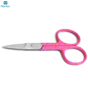 Buen vendedor: Tijeras de acero inoxidable con diseño rosa para manicura y pedicura, para cutículas y uñas, con mango de acero. - Product Image 2