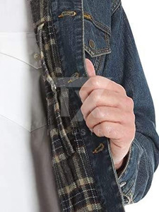 New 2026 High Quality <b>Canvas</b> <b>Jacket</b> Oem Designs Men's <b>Jackets</b> Wholesale Custom Washed Blue Denim <b>Jacket</b> - Product Image 6
