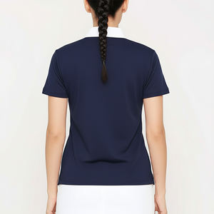 Polo de manga corta elegante y personalizado de alta calidad para mujer, 220 g/m² de algodón, con nuevo color, precio mayorista económico, polo para damas. - Product Image 6