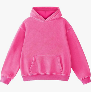 Unisex Light Green Hooded Sweatshirt Full Sleeve Solid Color Casual Loose Fit Cotton Pullover With Side Pockets Autumn Wear - Product Image 4