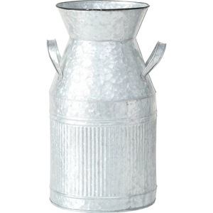 Support à fleurs fait main en fer blanc vieilli, écologique, pot de fleurs créatif de designer, vase fantaisie, vente en gros - Product Image 3