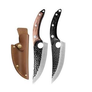 Couteau Viking Seax en acier à haute teneur en carbone, lame droite, pour bushcraft, chasse, survie, manche en bois avec étui en cuir, ODM DIY - Product Image 1