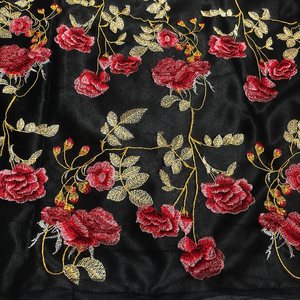 Malty embroidery <b>fabric</b> textile <b>fabrics</b> lace <b>fabric</b> organza <b>fabric</b> for fashion brands apparel sourcing wholesale bulk export buy - Product Image 4