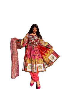 Vestidos bordados tradicionales afganos para mujer, vestido largo transpirable de alta calidad, el mejor traje de costura, venta al por mayor, diseño personalizado - Product Image 1