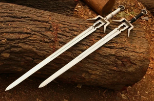 Épées Artisanales LEGACY BLADES : Paire de lames de sorcière en acier inoxydable, style médiéval, décoratives, à suspendre au mur, collectionnables, cadeau de Noël - Product Image 2