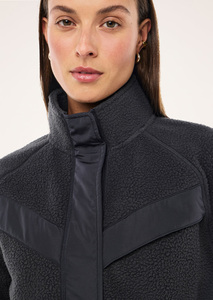 Oversized Women's Stand Collar Sherpa <b>Jacket</b> <b>Warm</b> <b>Fleece</b> Winter Coat Casual Zip Up <b>Jacket</b> OEM Custom Fashion Outerwear Wholesale - Product Image 5