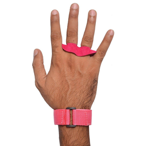 Guantes de Gimnasia de Cuero de Ante con 3 Orificios y Soporte de Muñeca Ajustable Desmontable para Hombres y Mujeres - Product Image 3