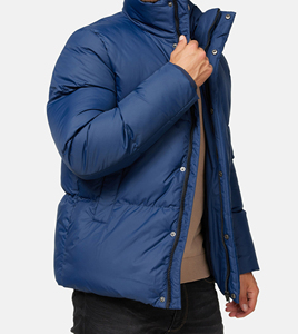2026 New Winter Windproof Waterproof Quick Dry Stand Collar Streetwear Canvas <b>Puffer</b> <b>Jacket</b> for Men Customized Color Logo <b>Cheap</b> - Product Image 5
