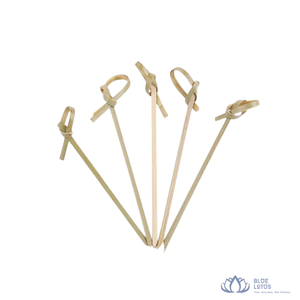 [VENTE CHAUDE] Brochettes jetables écologiques en bambou Blue Lotus Farm, longues, pour barbecue, viande et fruits - Product Image 1