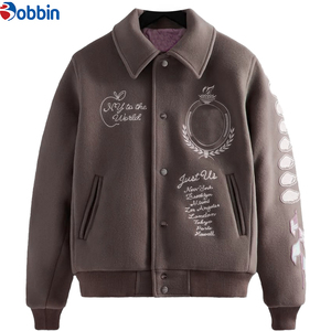 Chaqueta Varsity, Chaquetas Bomber de Alta Calidad para Hombre, Chaqueta de Béisbol con Letras Bordadas Personalizadas en la Parte Delantera, Logos DTF, Parches, con Calefacción - Product Image 3