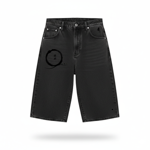 Pantalones Cortos de Mezclilla Holgados Estilo Anime Japonés Personalizados de Moda para Hombre, Shorts de Mezclilla de Pierna Ancha con Gráficos Manga, Ropa Urbana OEM ODM - Product Image 1