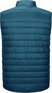 Gilet matelassé léger pour homme, col montant, fermeture éclair, coupe-vent, vêtement d'extérieur décontracté, gris - Product Image 4