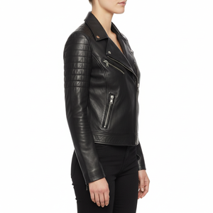 Women Leather <b>Jacket</b> Waterproof Breathable Custom OEM Wholesale - Product Image 3