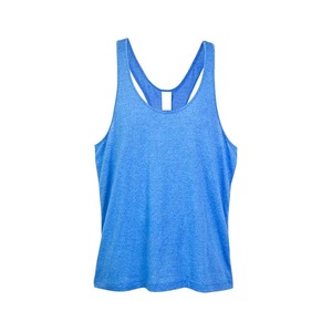 Camiseta sin mangas Heather Marl Racerback con espalda en Y para culturismo, gimnasio, entrenamiento, chaleco muscular, venta al por mayor personalizada - Product Image 5