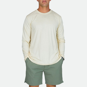 High Quality Full Sleeve T <b>Shirt</b> for <b>Men</b> 100% Cotton Plain Wholesale Premium Quality Long Sleeve T-<b>Shirt</b> With Custom Logo - Product Image 3