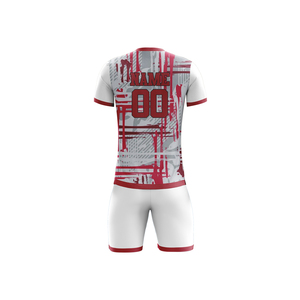 ชุดเสื้อและกางเกงฟุตบอลผ้าโพลีเอสเตอร์ ดีไซน์ล่าสุดปี 2026 คอกลม แบบซับลิเมชั่น - Product Image 2