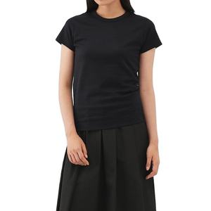 Camiseta Básica de Verano para Mujer, Diseño Personalizado al por Mayor, Algodón Orgánico Súper Suave, 200 GSM - Product Image 1