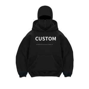 Cagoule Hoodies Full Face Zip up Double Hooded Streetwear Y2k Hoodies Impression bouffante personnalisée Hoodies Heavyweight Unisex - Product Image 4