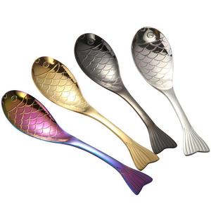 Colorful Cartoon Stainless Steel <b>Spoon</b> Set Novelty Flatware <b>Coffee</b> Rice Soup Ice Cream Cute Metal Tableware - Product Image 1