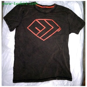 T-shirt à col rond vintage délavé à l'acide unisexe imprimé de logo personnalisé vente en gros pas cher lavage enzymatique tricoté de grande taille pour - Product Image 2