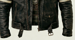 Men Silk Screen Printed 500g Washed Stand Collar Zip-Up Vintage <b>Motorcycle</b> <b>Jacket</b> Racing Wear <b>Summer</b> Winter Spring - Product Image 3
