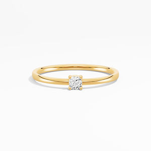 Moissanite 0,08 CTW Anillo de compromiso solitario con corte de cojín en plata de ley 925 para venta al por mayor a granel - Product Image 5