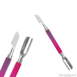 Herramienta Profesional de Alta Calidad Reutilizable de Acero Inoxidable con Doble Extremo para Empujar Cutículas y Limpiar Uñas, Cómoda para Manicura - Product Image 2