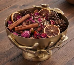 Elegant Gold Plated Floral Decorative <b>Bowl</b> Perfect For Salad Fruit Nuts Ideal <b>Metal</b> <b>Bowl</b> For Hotel Dining Table And Wedding Deco - Product Image 4