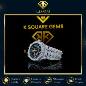 Leader dans la fourniture de montres de luxe à mouvement quartz analogique automatique VVS de qualité supérieure, nouveau design, bracelet en silicone, en vente - Product Image 4