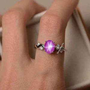 แหวนลินดี้สตาร์, แหวนดาวสีชมพู, แหวนลินดี้พิงค์สตาร์, แหวนเงินแท้ 925, แหวนสัญญาแต่งงาน, แหวนสัญญาสำหรับเธอ - Product Image 2