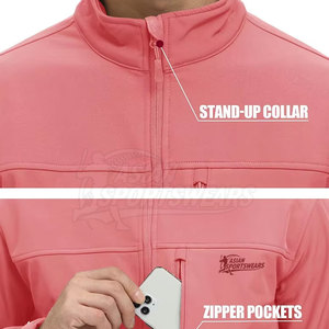 Veste softshell respirante à capuche pour homme, chaude pour l'hiver, avec logo frontal, coupe-vent, imperméable, personnalisable, haute qualité, prix compétitif - Product Image 5