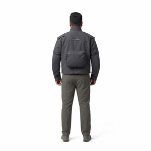 Blouson de chasse modulaire technique en nylon personnalisé OEM pour homme, imperméable, coupe-vent, régulation thermique, style brutale, techwear - Product Image 2