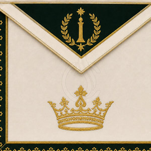 New Masonic <b>Master</b> Apron Premium Embroidery Silk/Velvet Fabric Lightweight Customizable Quality Craftsmanship Ceremonial Wear - Product Image 6