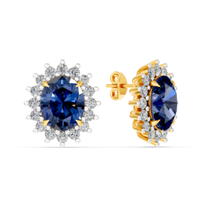 Boucles d'oreilles personnalisées en or massif 14K 9K 10K 18K avec pierres précieuses de laboratoire 6 carats certifiées IGI, bijoux fins éthiques, MOQ 3 pièces 10 pièces RJC OEM ODM EA502229 - Product Image 2