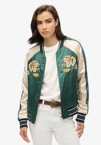 Blouson à capuche brodé SUKAJAN Vert pin unisexe, design patchwork, fin, hiver, style hip-hop, souvenir, pour service OEM - Product Image 3