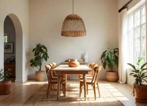 Custom Rattan Lampshade Round Pendant Light Handmade Natural Woven <b>Ceiling</b> Shade Boho Hanging Lamp <b>Decor</b> - Product Image 3
