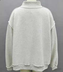 Sweat-shirts réversibles pour femmes, col rond, manches longues, imperméables, respirants, en coton/bambou, avec impression de logo personnalisé, pour l'automne - Product Image 6