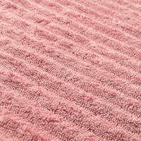 Serviettes promotionnelles en coton 100% de luxe, couleur rose, personnalisables, service OEM, serviettes absorbantes en microfibre, tissus en terry tissé