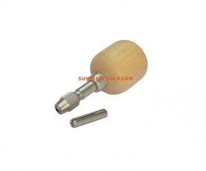 SUNTOOLS/STIPL Model 250 <b>Wood</b> Handle Rotary <b>Drill</b> for Jewelry Making with Metal Chuck and <b>Bit</b> Holder - Product Image 2