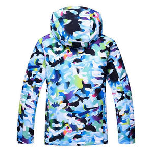 Chaqueta de Esquí para Hombre, con Capucha, Estampada, Azul Marino, Transpirable, Impermeable 10,000mm, Aislamiento Sintético, Cierre de Cremallera, Material Tex - Product Image 3