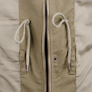 Veste tactique pour homme, couleur unie, manches longues, coupe-vent, en toile, pour l'automne - Product Image 5